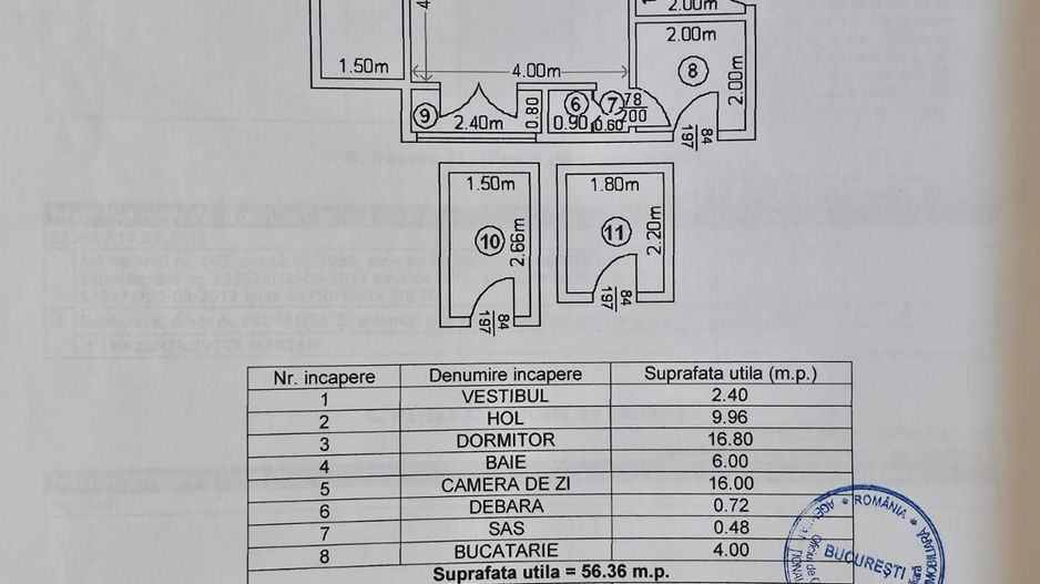De vanzare Apartament 2 camere cu dosar de consolidare Piata Rosetti - Poză 8
