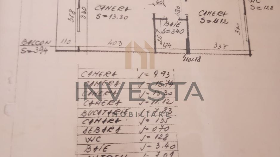 Apartament 4 camere Grigorescu, 14 Iulie! - Schiță 5