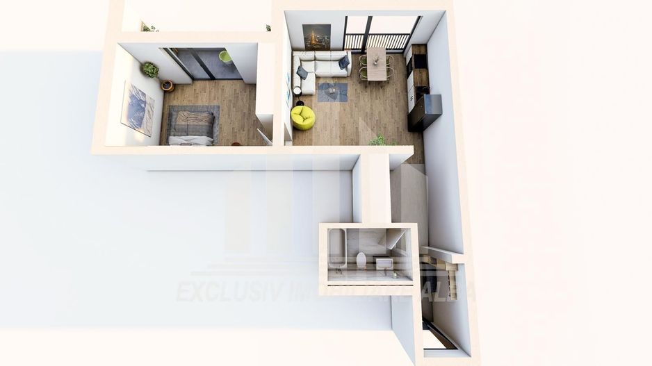 Apartament cu 2 camere, Cetate, Bloc Nou - Poză 2