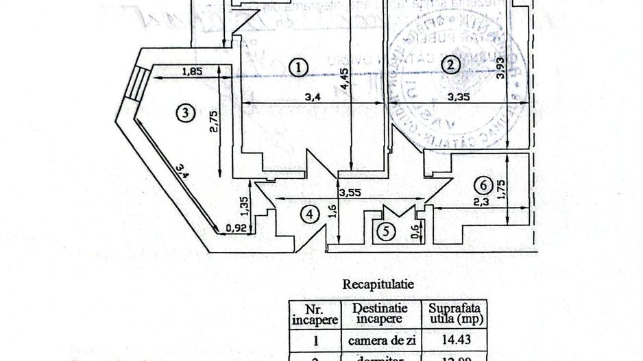 Apartament cu 2 camere, etaj 5, VASLUI - zona CRUCEA GĂRII; - Poză 9