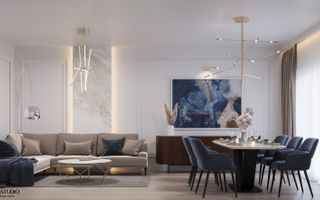 Penthouse cu 3 camere, orientare V, terasă 25 mp, Capitolis Residence - Poză 1