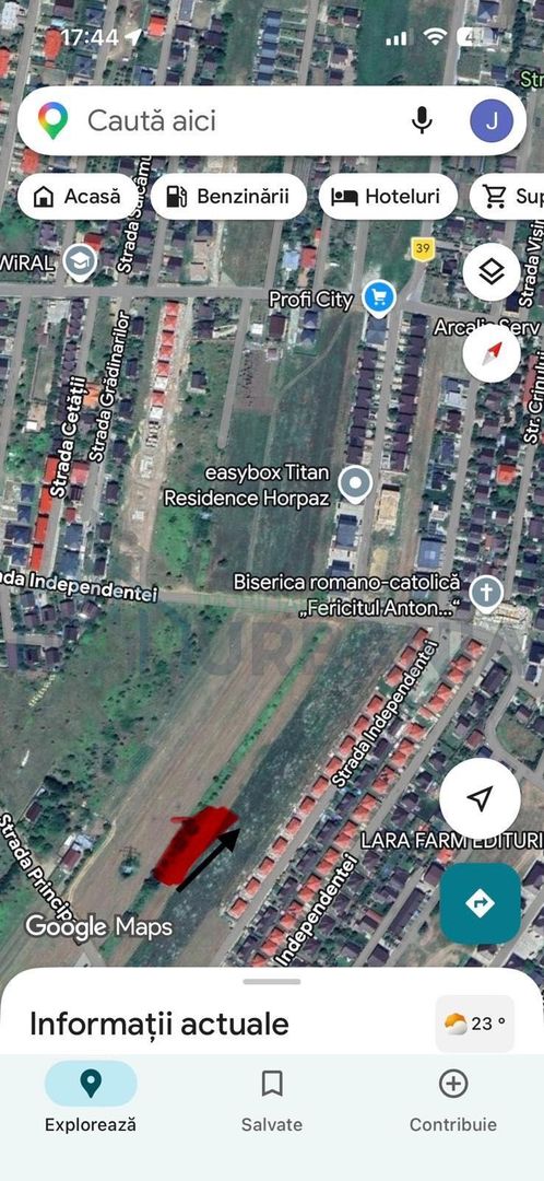 Teren intravilan de vanzare in Horpaz, comuna Miroslava, 675 mp - Poză 2