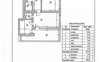 3 Cam | Terasă 18 MP | Et 10/10 | Rotar Park Residence 2 | Comision 0% - Schiță 10