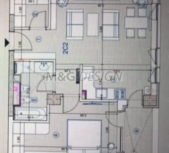 Apartament 2 camere bloc nou - Schiță 9