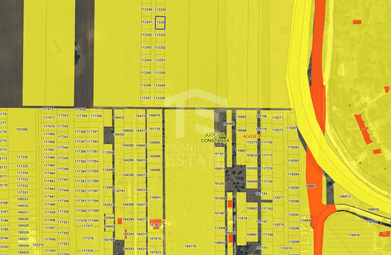 3 loturi teren intravilan 400mp zona Agigea RO-RO - ideal investitie - Poză 2