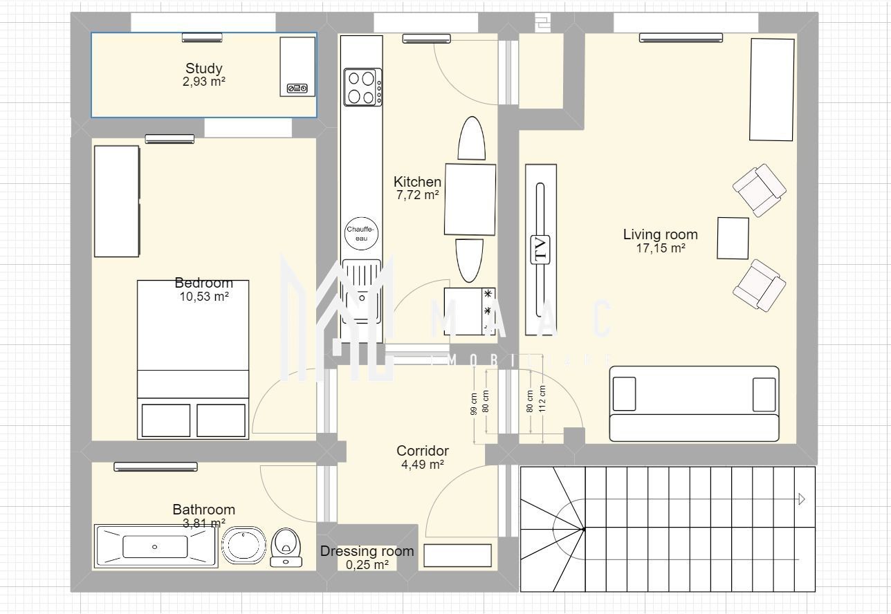 Apartament 2 Camere | Renovat | Etaj 1 | Strand | Balcon | - Poză 3