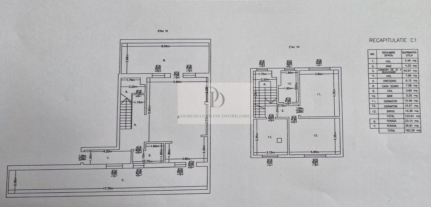 Penthouse Premium cu 4 camere | 2 Parcări subterane | Soporului - Schiță 21
