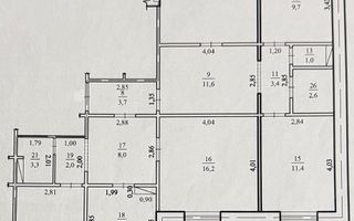 Vânzare ,apartament ,5 camere, str.Botanica Veche, sectorul Botanica - Poză 13