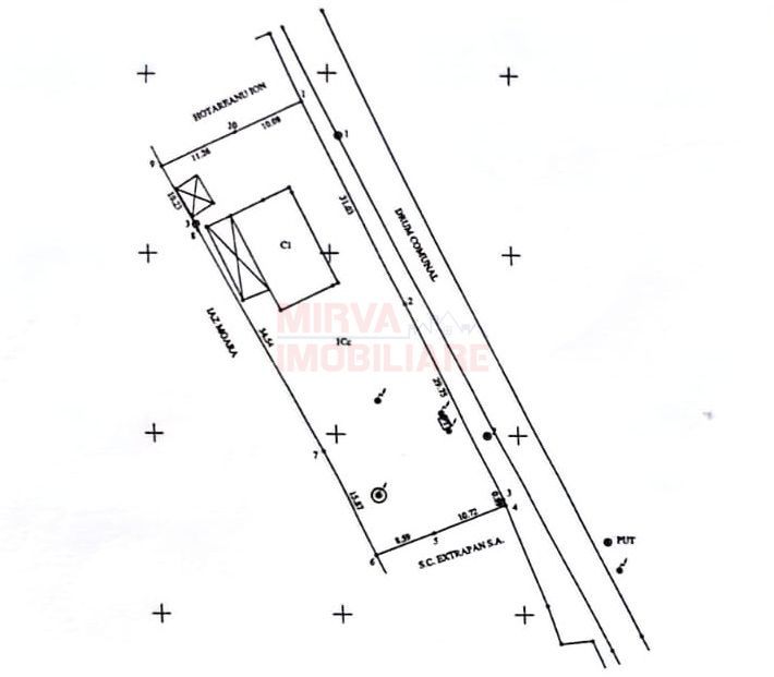 Teren intravilan 1.229 mp – Nedelea – 61,64 ml deschidere, Fosta Moara - Schiță 14