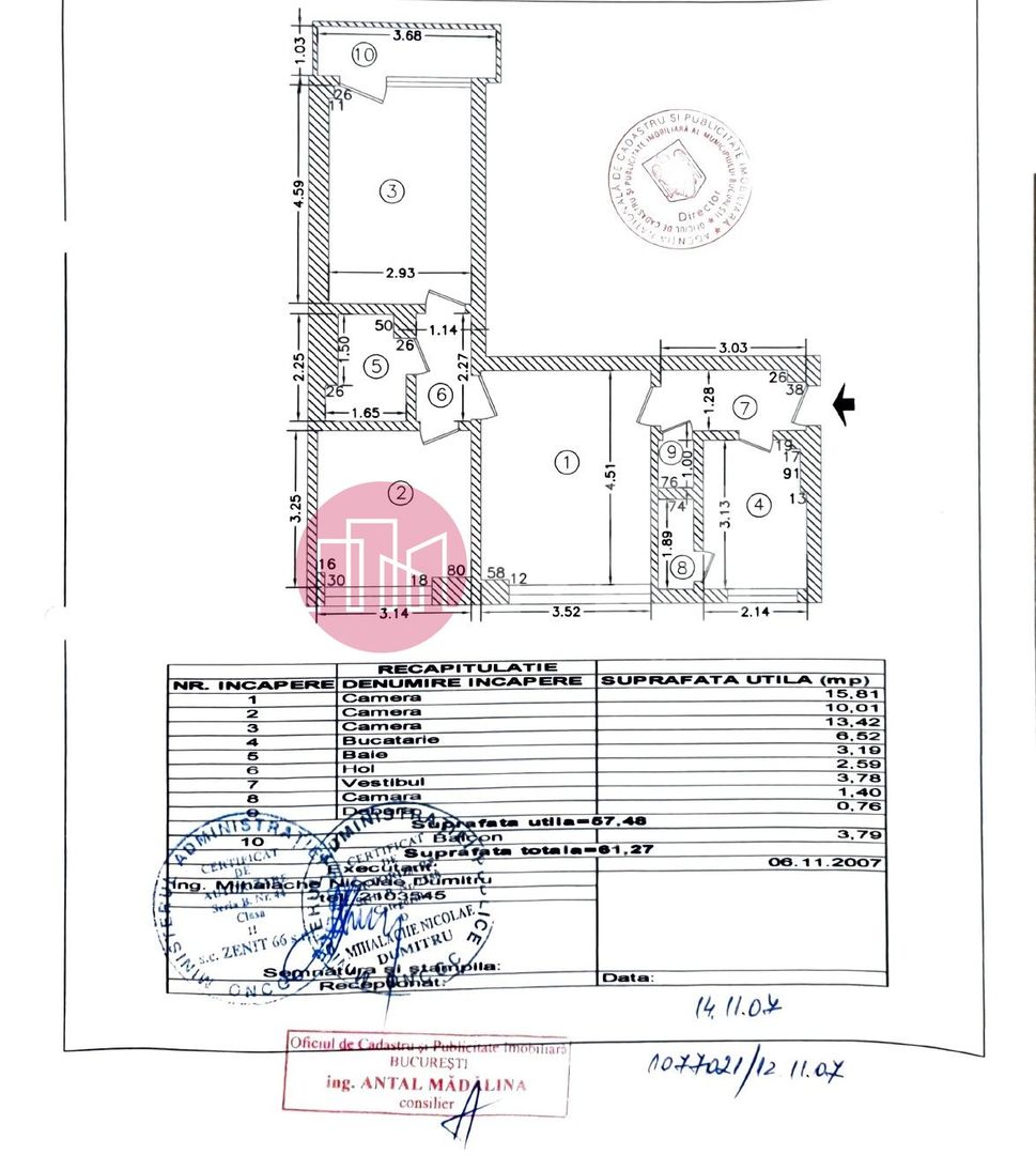 Apartament 3 camere Stefan Cel Mare - Lizeanu - Schiță 22