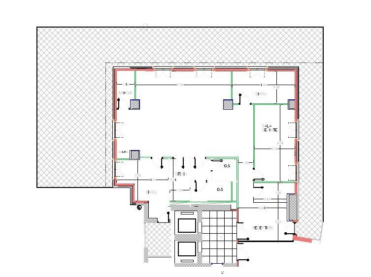 Zero comision, 195mp birou mobilat, terasa 160mp, Cotroceni, 3' metrou - Schiță 13