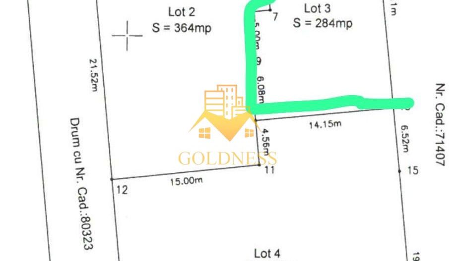 Teren Intravilan, 284 mp, Florești, str. Tineretului, imprejmuit - Poză 5