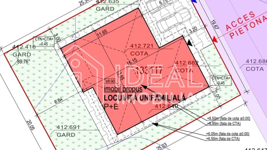 Casă individuală de vânzare – 263 mp utili – teren 500 mp – garaj dublu – Cartie - Poză 18