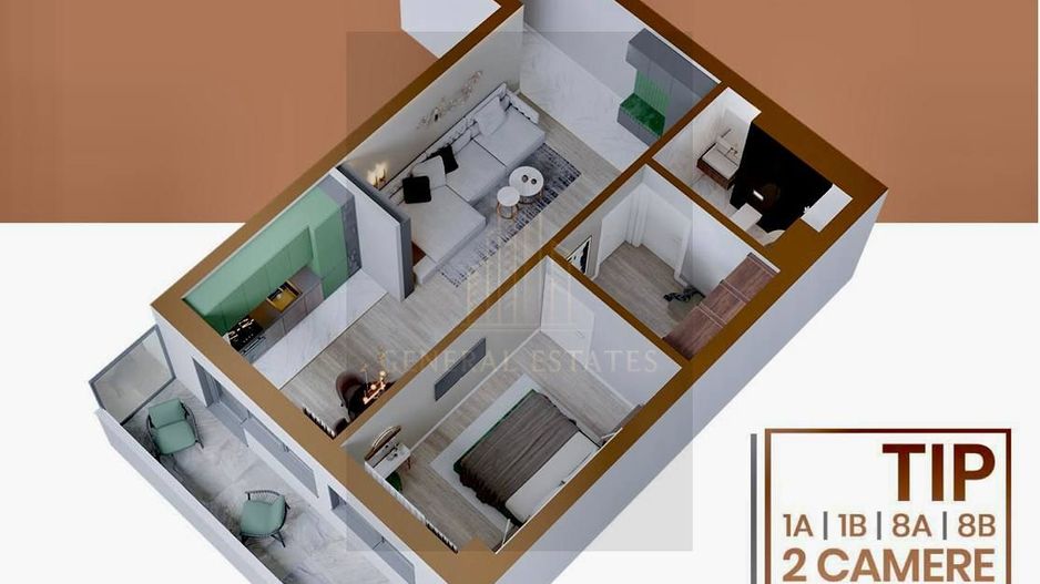 Vânzare apartament cu 2 camere în Complexul Rezidențial Copou Garden - Poză 4