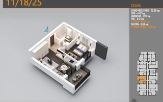 Apartament 2 Camere Pallady - 12 min Metrou Nicolae Teclu | Comision 0% - Poză 3
