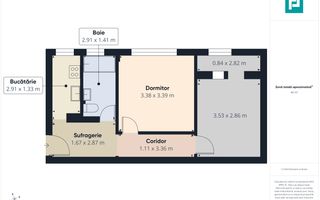 Apartament 2 camere complet utilat și mobilat - Poză 6
