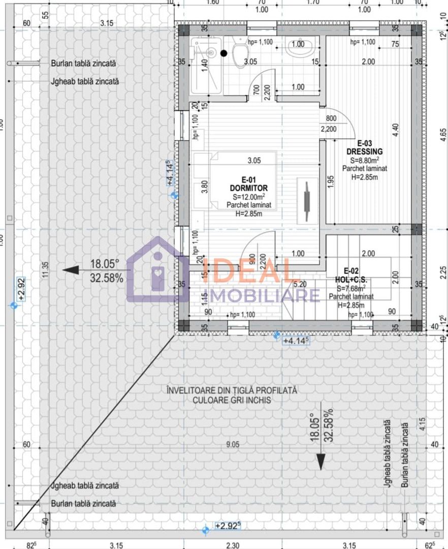 Casa Individuala cu 4 camere si 380 mp curte, in Cristian - Schiță 4