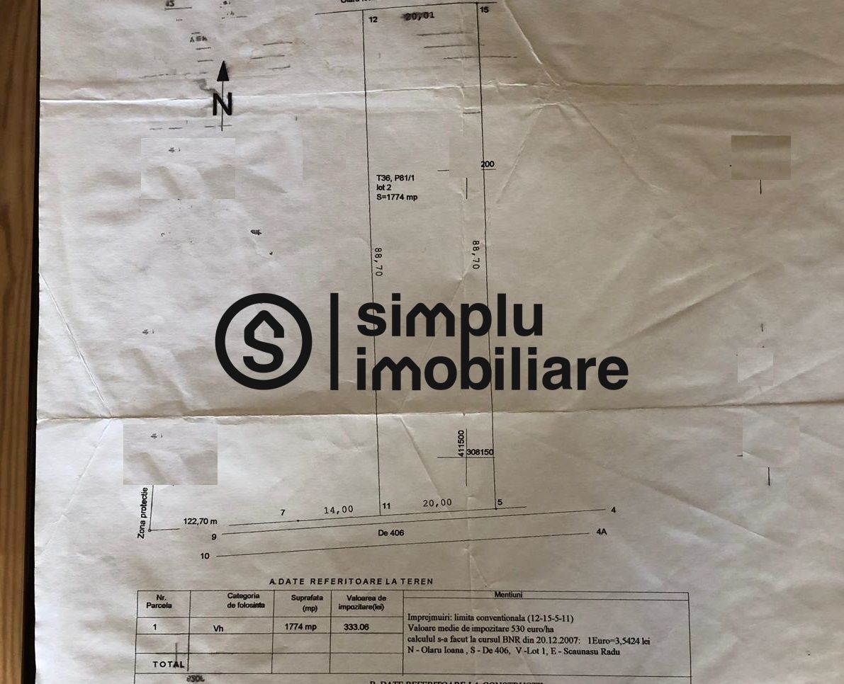 Teren Extravilan Carcea - Schiță 2