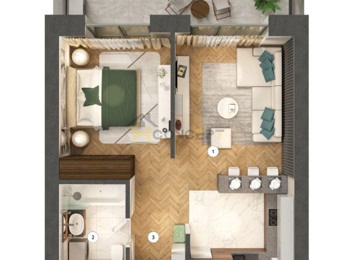 Apartament cu 2 camere, Pipera, acces facil A3 - Poză 3