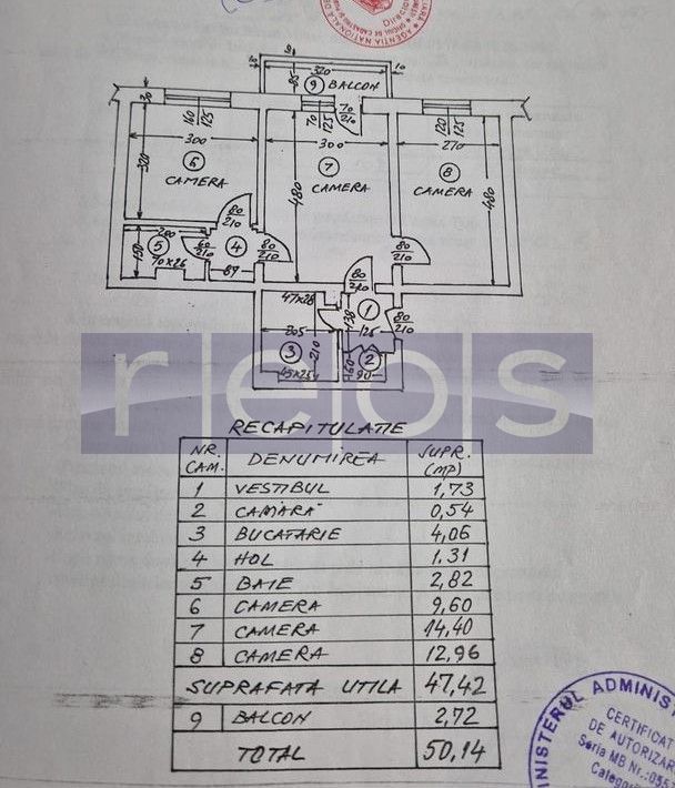VANZARE APARTAMENT 3 CAMERE 50MP NICOLAE GRIGORESCU SALAJAN RENOVAT MOBILAT - Poză 14