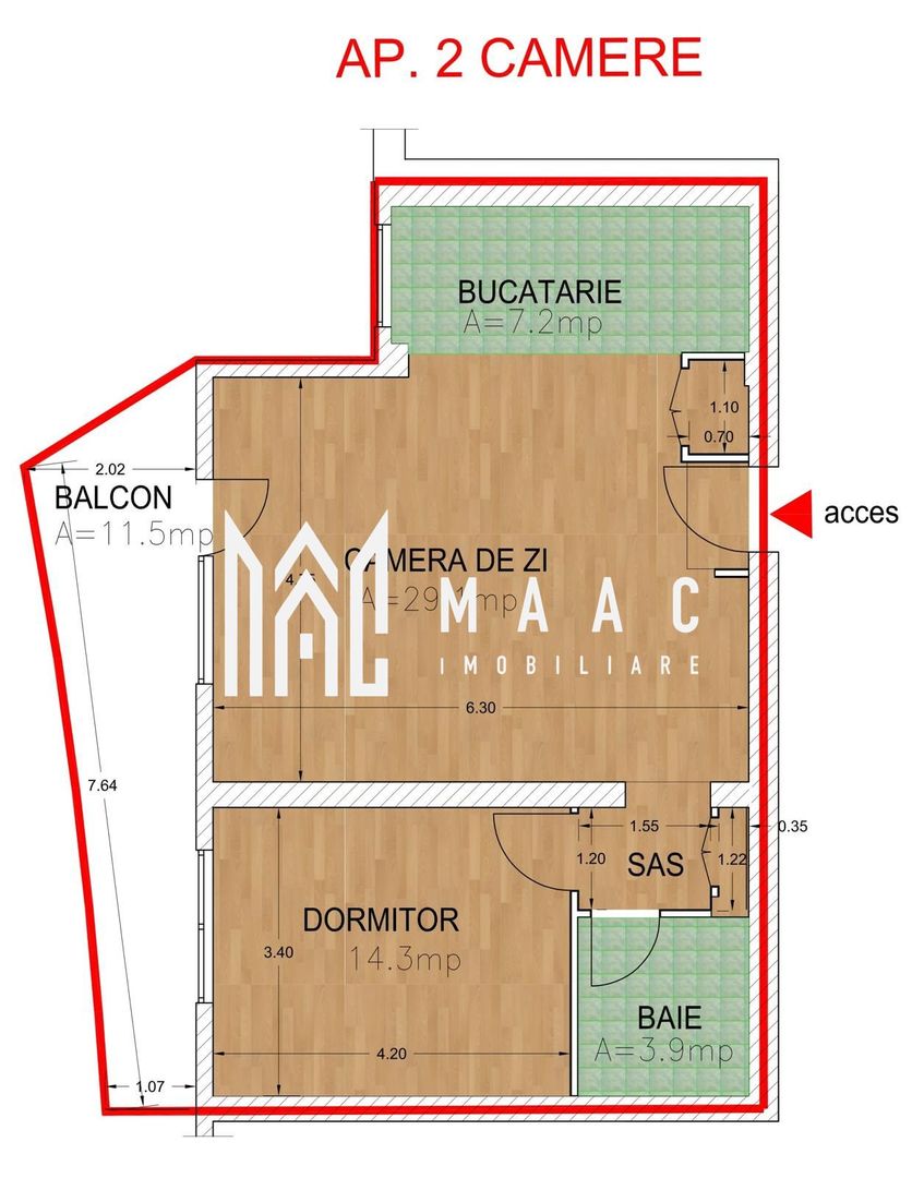 Apartament 2 camere I Balcon I Nou I Lift I Hipodrom - Poză 6