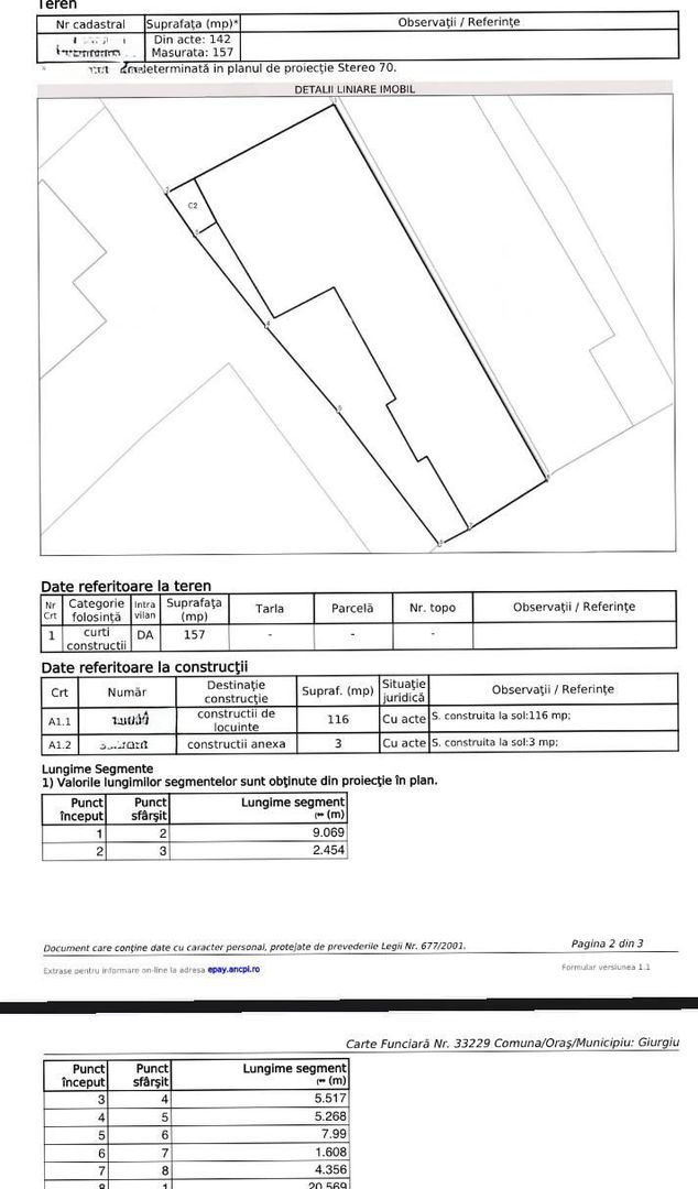 Casă cu 4 camere de vânzare – Str. I. C. Brătianu - Schiță 11