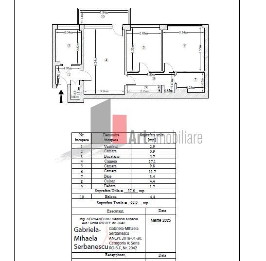 Apart 3 cam, semidec, frumos, luminos, pretabil firma, Airbnb sau locuit - Poză 10
