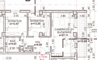 Apartament 3 camere Andrei Muresanu 71 mp utili plus balcon - Poză 1