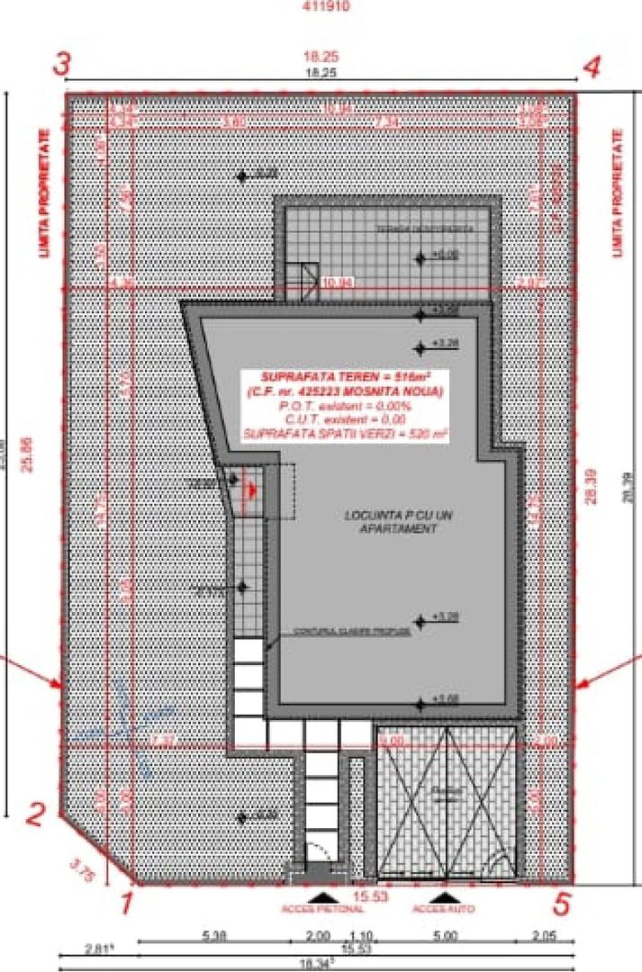 Teren cu AC si Proiect | Toate utilitatile | 516 mp & FS 18 m| Com 0% - Poză 4