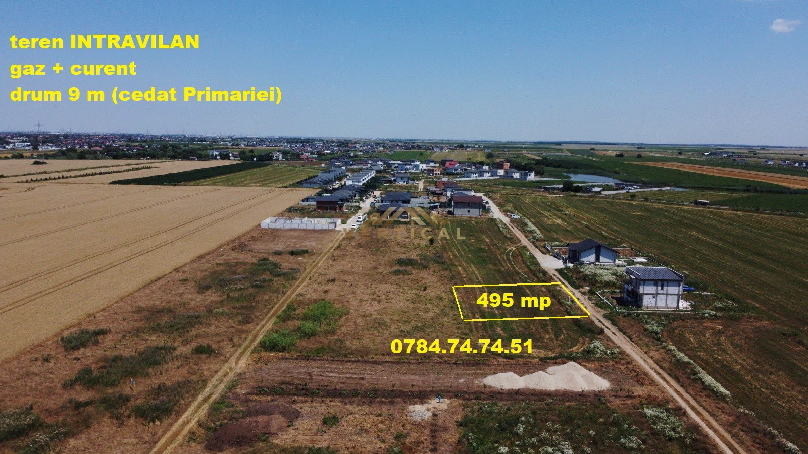 Teren cu UTILITATI | 495 mp | comuna Berceni - Poză 4