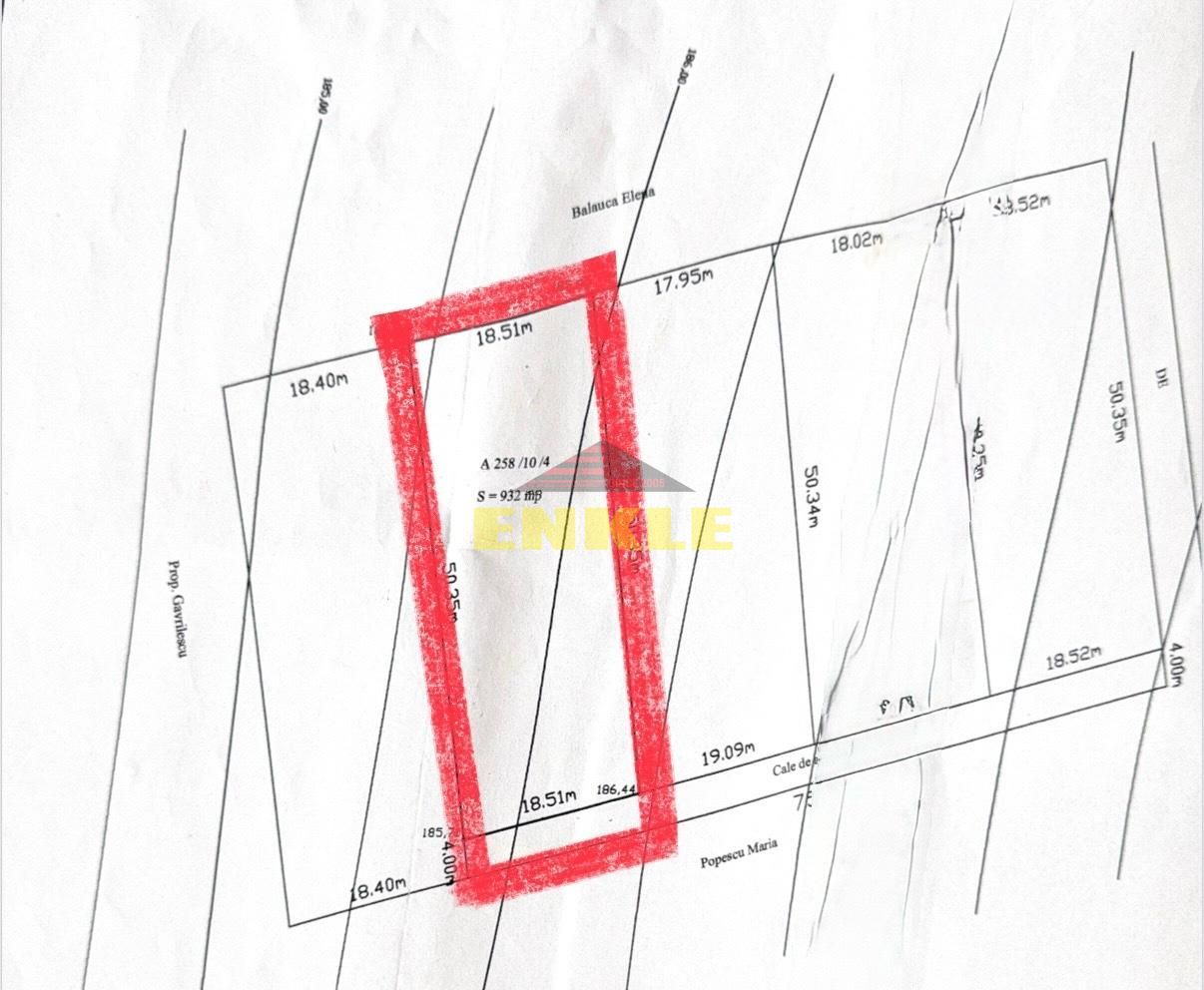 Vând teren în zona Rediu – 932 mp + cale de acces - Poză 1