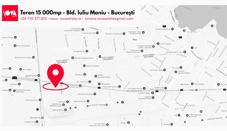 De vânzare: teren 15 000mp - Bd. Iuliu Maniu - oportunitate investiție