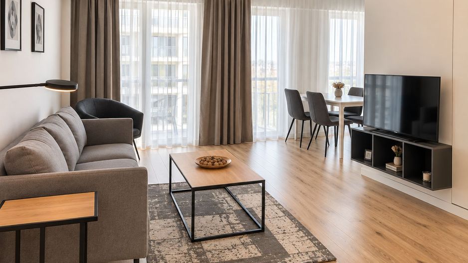 For Rent Modern 3-Room Apartment | Belvedere Residence | Pipera Metro - Poză 2