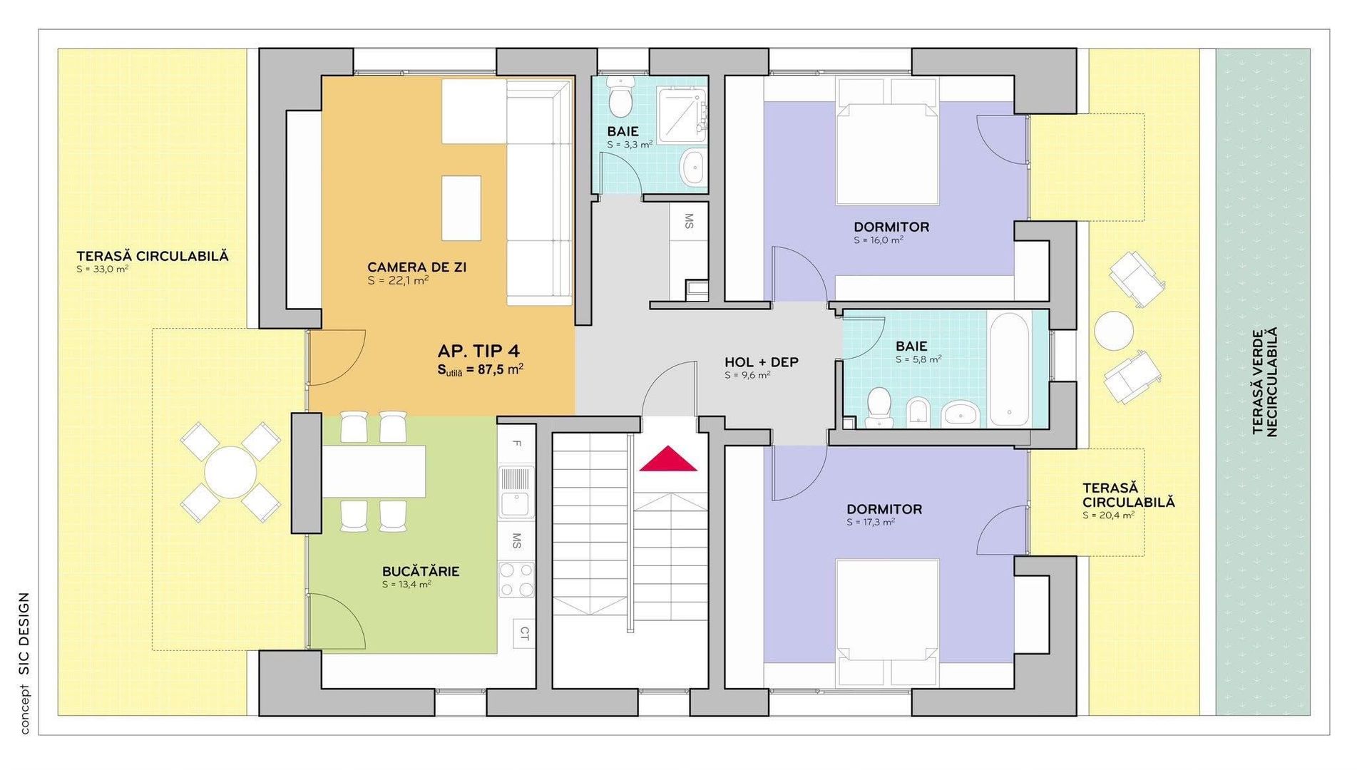 PENTHOUSE PREMIUM ÎN ȘELIMBĂR – PRIVELIȘTI CĂTRE FĂGĂRAȘ SI CINDREL - Poză 5