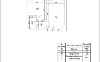Apartament | 2 camere | Aviatiei Tower - Schiță 9