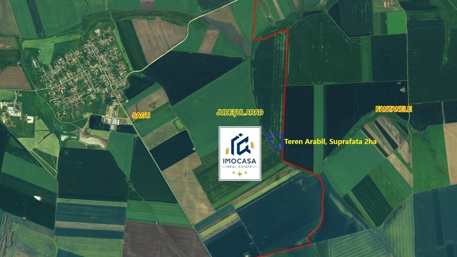 Teren extravilan de vânzare agricol, pășune, Sagu Jud. Arad, 5,42 ha - Poză 4