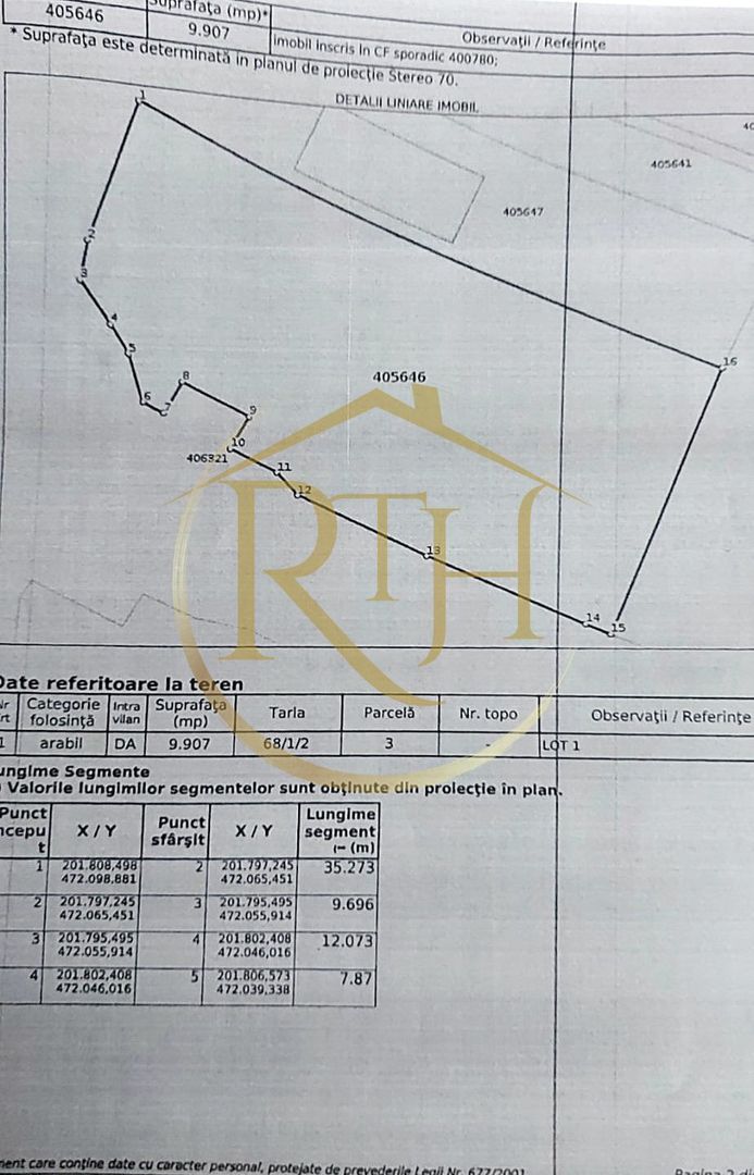 Oferim spre vanzare 2 parcele de teren situate langa Centura Sud - Poză 5