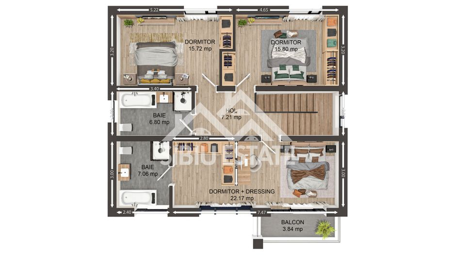 Vila de lux Selimbar proiect Beverly Hills by Casian's Residence - Schiță 11