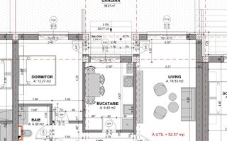 Apartament decomandat cu 2 camere-s.utila 52.57 mp, si gradina - Poză 2