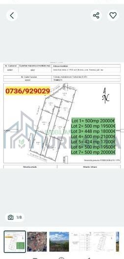 Teren intravilan 500 mp – Tomești, Chicerea – utilități, parcelat - Poză 1