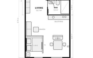 Studio 40 mp utili | Ivory Residence Pipera | Cel mai bun preț - Poză 6