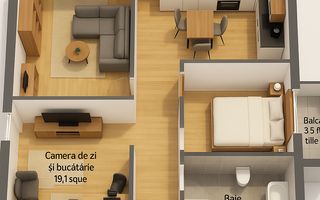 Apartament 2 camere •Finisat modern•Parcare inclusă 0% Comision - Poză 5