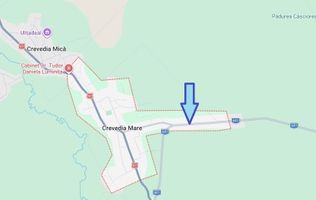 Crevedia Mare, Jud. Giurgiu, teren 5000 mp, deschidere 20 m la DJ 601