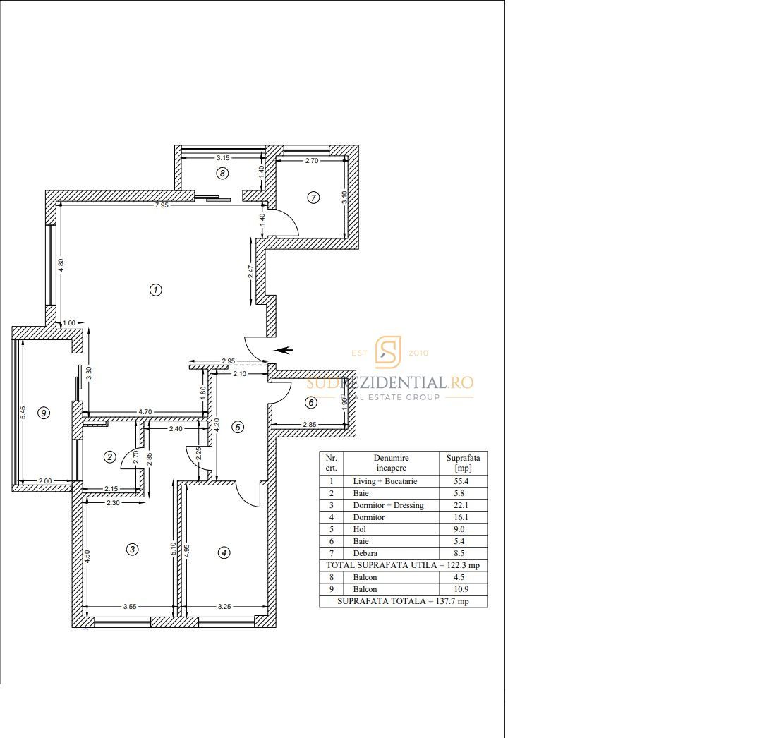 Apartament nou cu 3 camere de vanzare, zona Sos.Oltenitei - Comision 0 - Schiță 5