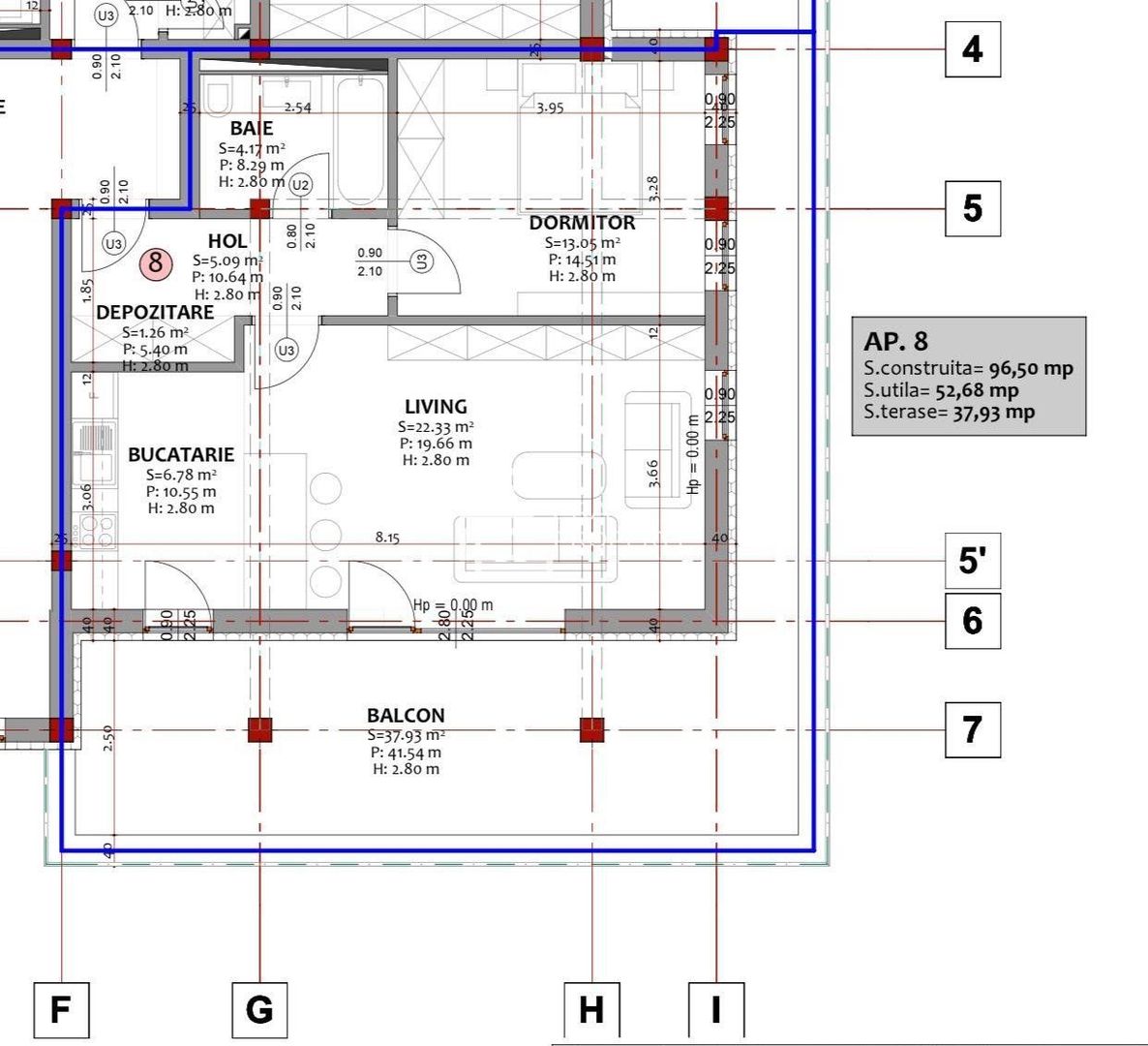 Apartament 2 camere – terasă 37 mp – etaj 1 – 2 parcări – Șelimbăr - Poză 9