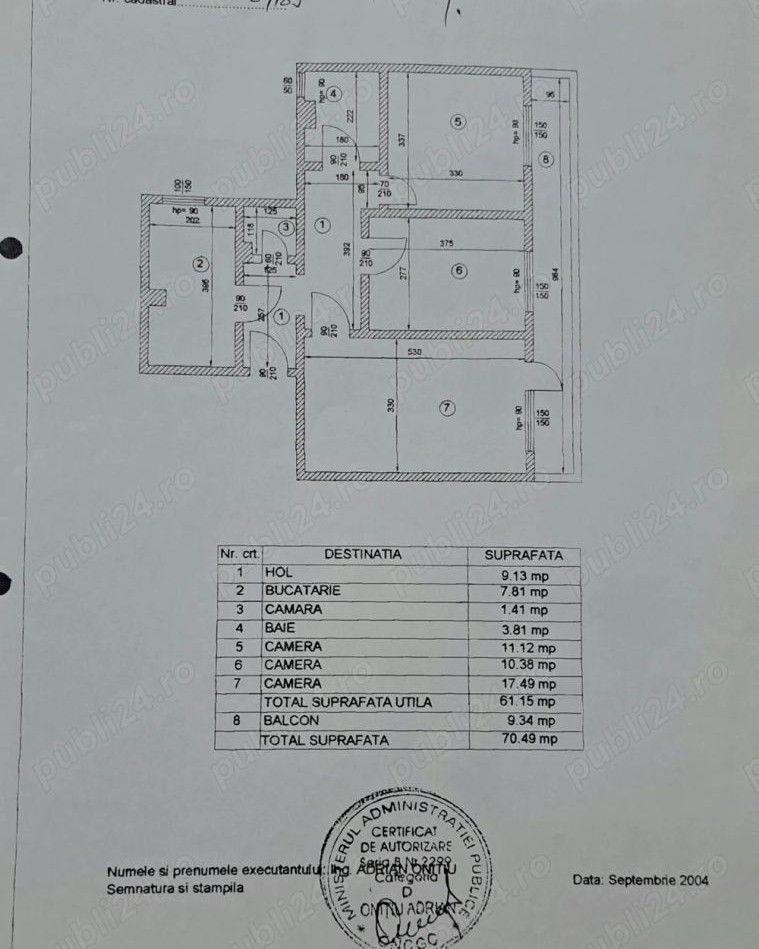 Vând apartament 3 camere. - Poză 6