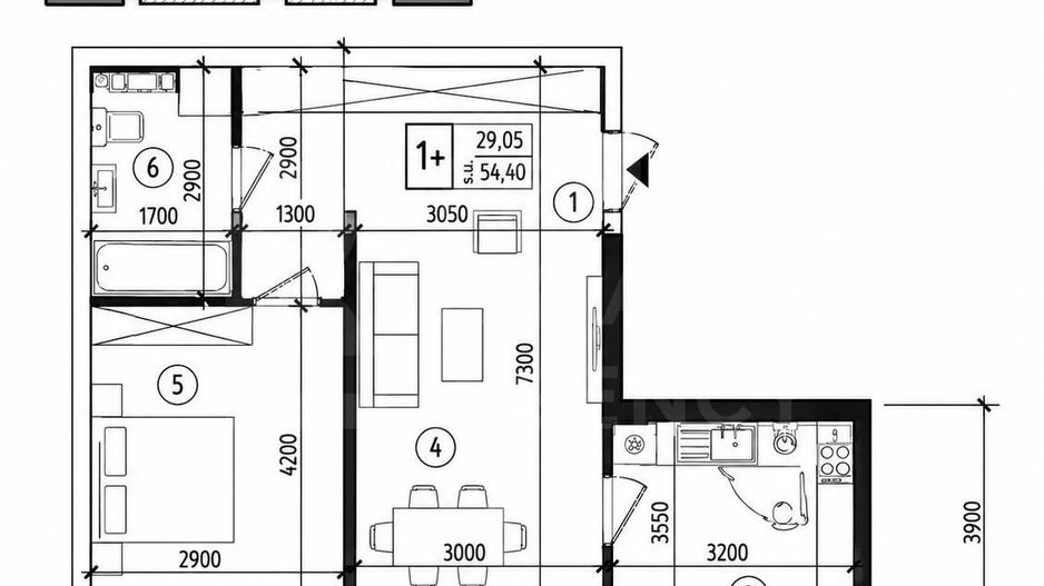 Vânzare, apartament, 2 camere, str. Nicolae Dimo, sectorul Durlești - Poză 2