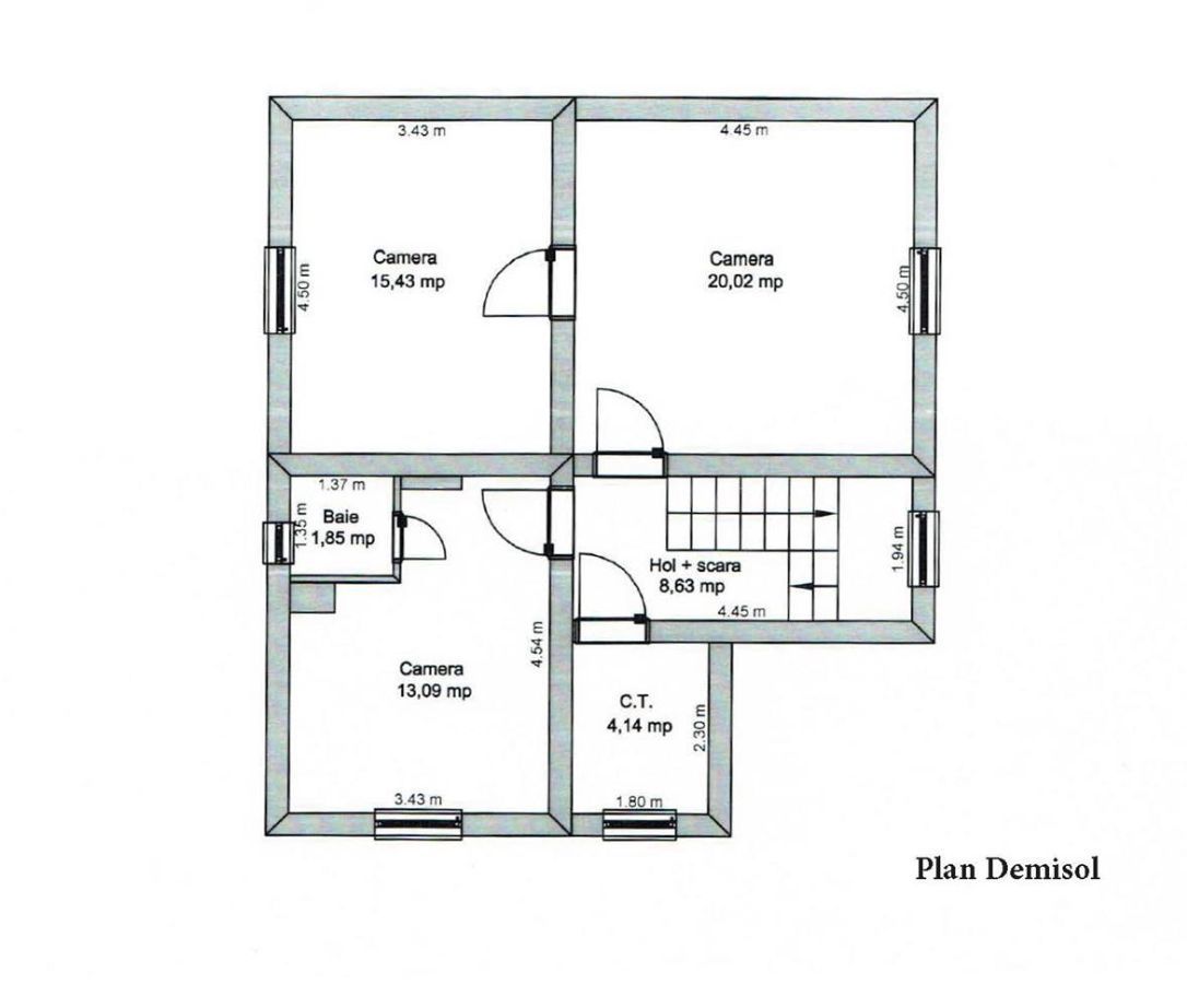 Spatiu birouri Centru, langa pacrul Sub Arini, Sibiu - Schiță 16