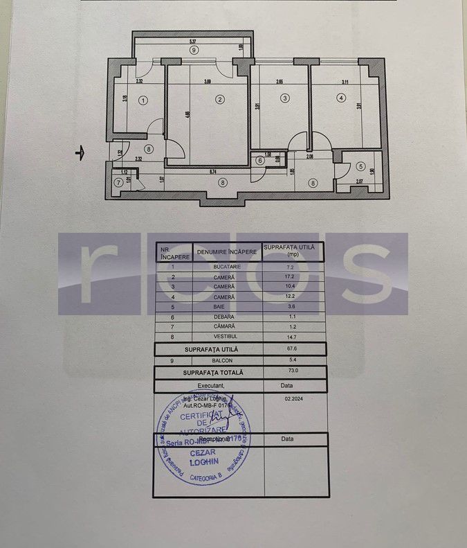 3 CAMERE | PIAȚA VICTORIEI - Schiță 9