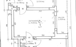 2 Camere- 47mp-Renovat-Zona Calea Bucuresti -Bibiloteca Universitatii - Schiță 8